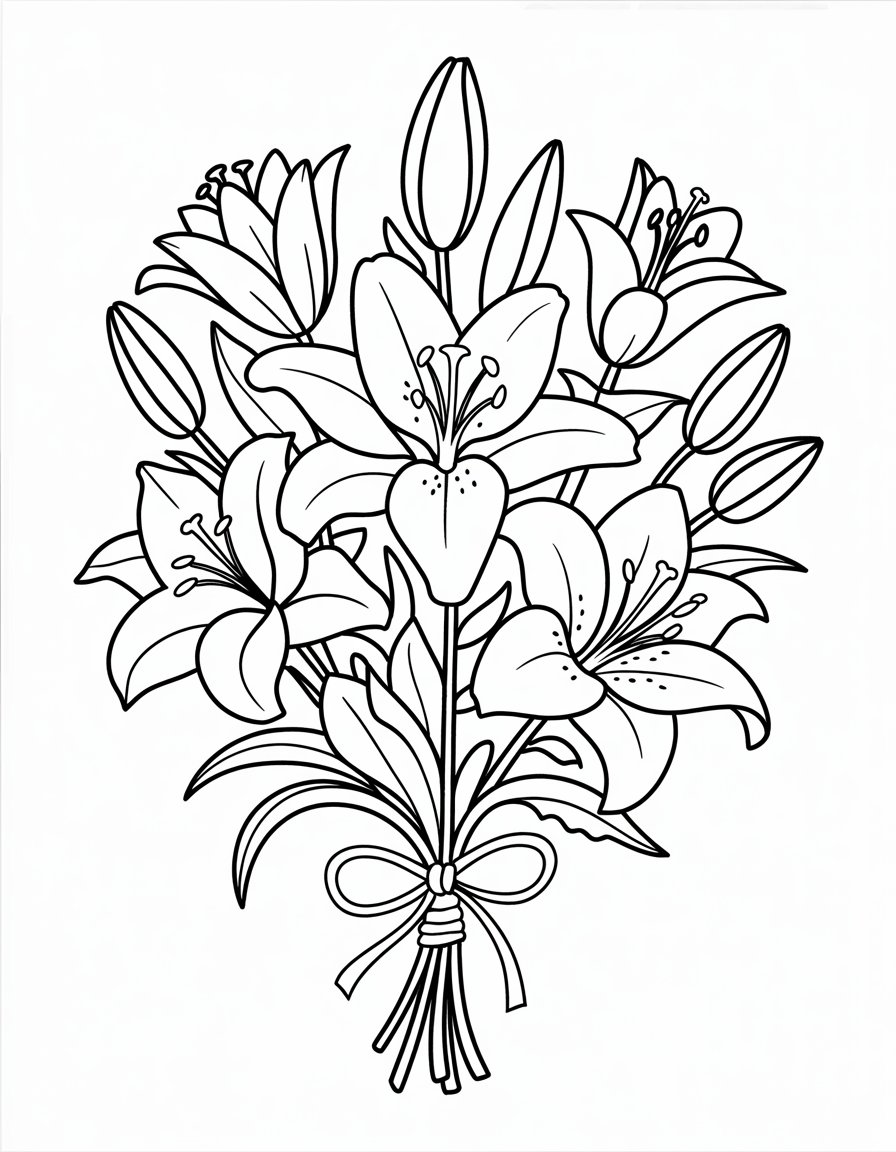 Lily Bouquet Arrangement